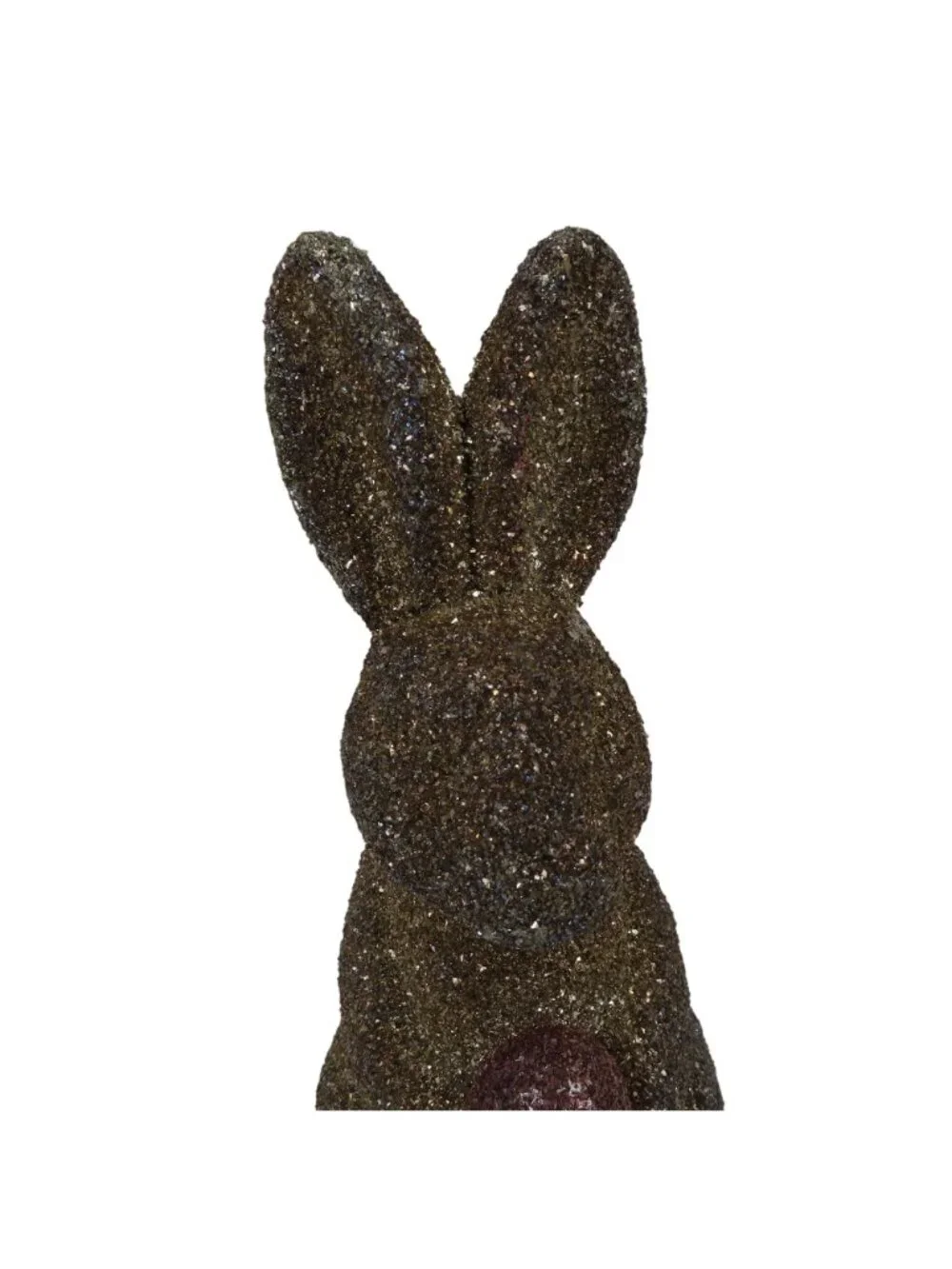 Pottery Barn 12.25in Tall Oil Slick Multicolor Glitter Easter Bunny Rabbit Egg